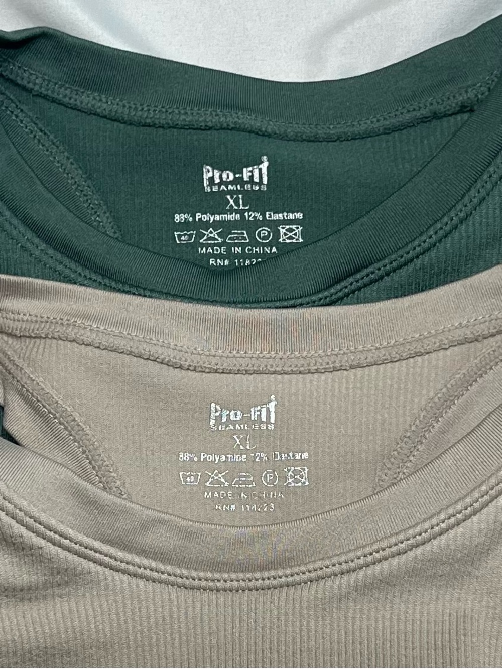 Pro-Fit Ribbed Tank Top - Taupe - Picture 3 of 3